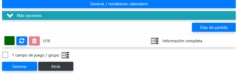 Stap 6: Generar torneo
